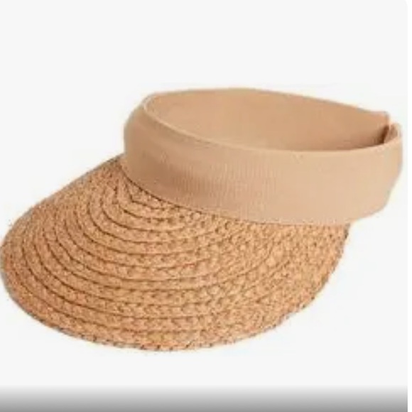 Nordstrom Straw Visor- tan - Picture 1 of 2